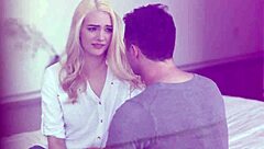 Blonde babe gets fingered in high definition