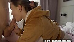 Does your cute petite teen crave rough cock pounding with creampie in tight pussy?