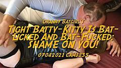 Granny Batgirl's tight kitty gets licked and fucked hard 🦇😈 shame on that naughty action!