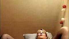 Intriguing French housewife bound in handcuffs as submissive maid for spanking