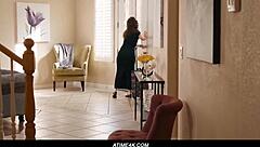 Big Black Cock Pounds Brunette in Deepthroat and Doggystyle