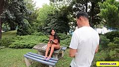 Horny and busty brunette masseuse dives into wet 69 with deep pussy fucking for ultimate orgasm