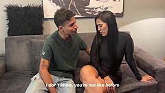 Married milf hires muscular prostitute with big cock for hardcore fucking in front of her cuckold husband at wedding.