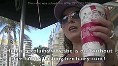 Helena Price Flashes Hairy Pussy In Public Upskirt Exhibition
