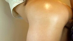 A Japanese amateur girl bends over for intense doggystyle fucking at home with uncensored pussy close-ups