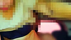 she hops on for an amazing cowgirl ride during passionate car encounter, showing off tan lines.