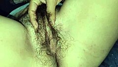 Small penis of young amateur guy in homemade close up action