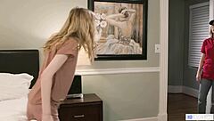 Lesbian couple Carter Cruise and Mackenzie Moss lick pussies