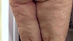 Can You Believe Cameraman Gets Horny Jerking Off And Accidentally Cums On Chubby Milf's Big Bubble Butt In Leggings?