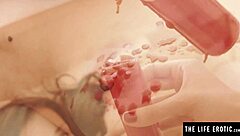 Lesbian Beauty Devours Girlfriend's Wet Pussy with Intense Hunger and Passion