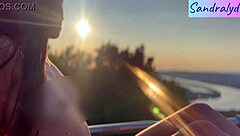 Oh man, nothing beats some outdoor nipple play with a pretty Hungarian brunette!