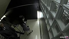 old boss seduces japanese teen secretary for quick blowjob