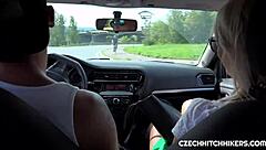 outdoor sex adventure with czech hitchhiker in public