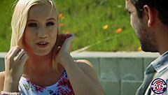 Blonde Teen Bailey Rewards Man With Hardcore Blowjob And Doggystyle Creampie