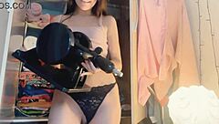 i enjoy masturbating before heading out with my skinny body using toys in bathroom for first time double fun