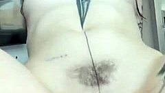 i caught my canadian lingerie model masturbating on set and gave her pov anal creampie