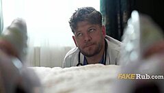 Horny Czech granny rides doctor wildly in hospital dorm spooning session!