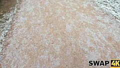 swap4k started with a sunday walk but ended in our bed with a hot latina wife for her first bisexual threesome experience watching the cuckold action unfold