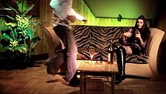 Perhaps Jodi James craves that double facial after her intense threesome with deepthroat and doggystyle