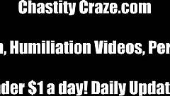 i will lock your cock in this tight cage now!