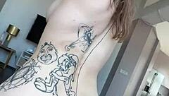 i caught my canadian lingerie model masturbating on set and gave her pov anal creampie