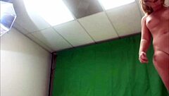 hey, check out savanna brown posing nude and wet for that horny photographer in softcore shoot