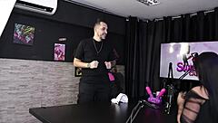 sexy brazilian babe strips naked showing delicious pussy after handjob game in sheer red lingerie compilation