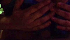 Pretty Ebony Girl Gets Tittyfuck In Bikini Leading To Facial Cumshot