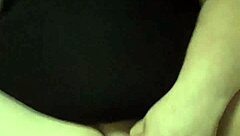 Wife boldly rides dildo on dryer in amateur BBW session.