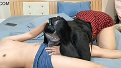 Oh wow, that gorgeous Thai teen gives her boyfriend an amazing blowjob!