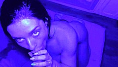 That sexy Brazilian babe gave me a deepthroat blowjob then rode my big cock for creampie 😈