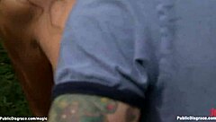 i feel so exposed as german babe gets dominated bound and humiliated in public outdoor fetish disgrace