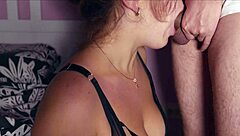 i seduced my best friend's husband in black bodysuit for intense session with hair pulling