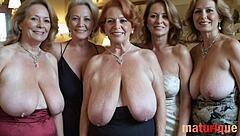 vintage fantasy unfolds with classy curvy grannies in retro lingerie