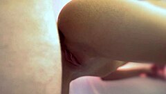 My tight young ass gets creampie from thick cock in doggystyle orgasm