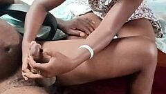 in the bedroom, big daddy uses his hairy black cock to fuck the brunette college girl hard