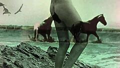 Retro hairy beaver action in vintage doggystyle from Dark Lantern Entertainment