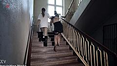 You lazy maid, time for rough humiliation training and spanking!