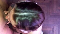 Second part of choking on rich cum from his massive verga