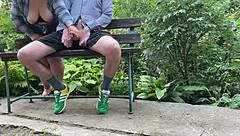 Oh man, that mature cougar with those saggy tits just made me cum so hard outdoors!