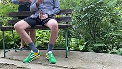 Oh man, that mature cougar with those saggy tits just made me cum so hard outdoors!