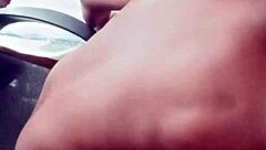 in the bedroom, big daddy uses his hairy black cock to fuck the brunette college girl hard