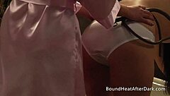 OMG, this maid cums hard from mistress's panties and fingering in wild femdom play! 🔥👩‍❤️‍💋‍👩💦