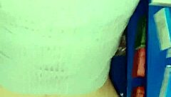 Hey, that amateur moment in the storage area turned into an intimate standing encounter with natural vibes.