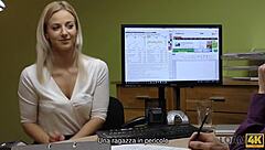 Why should I give my shaved pussy to the loan agent for cash?