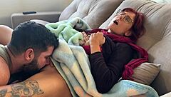 I walked in on this muscular redhead babe masturbating in the garage, so I dove in to lick her pussy and finished with a passionate doggystyle cum in mouth.