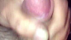 Solo masturbation session leads to intense play time filled with sticky cum release