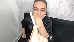 i caught my colombian babysitter masturbating, so i punished her with rough doggystyle creampie and cum on tits