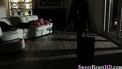 Oh, look at this beautiful teen lez, so petite and cute with small tits, fingering and masturbating in high definition.