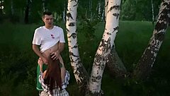 Fucking friend's hot girlfriend hard in forest